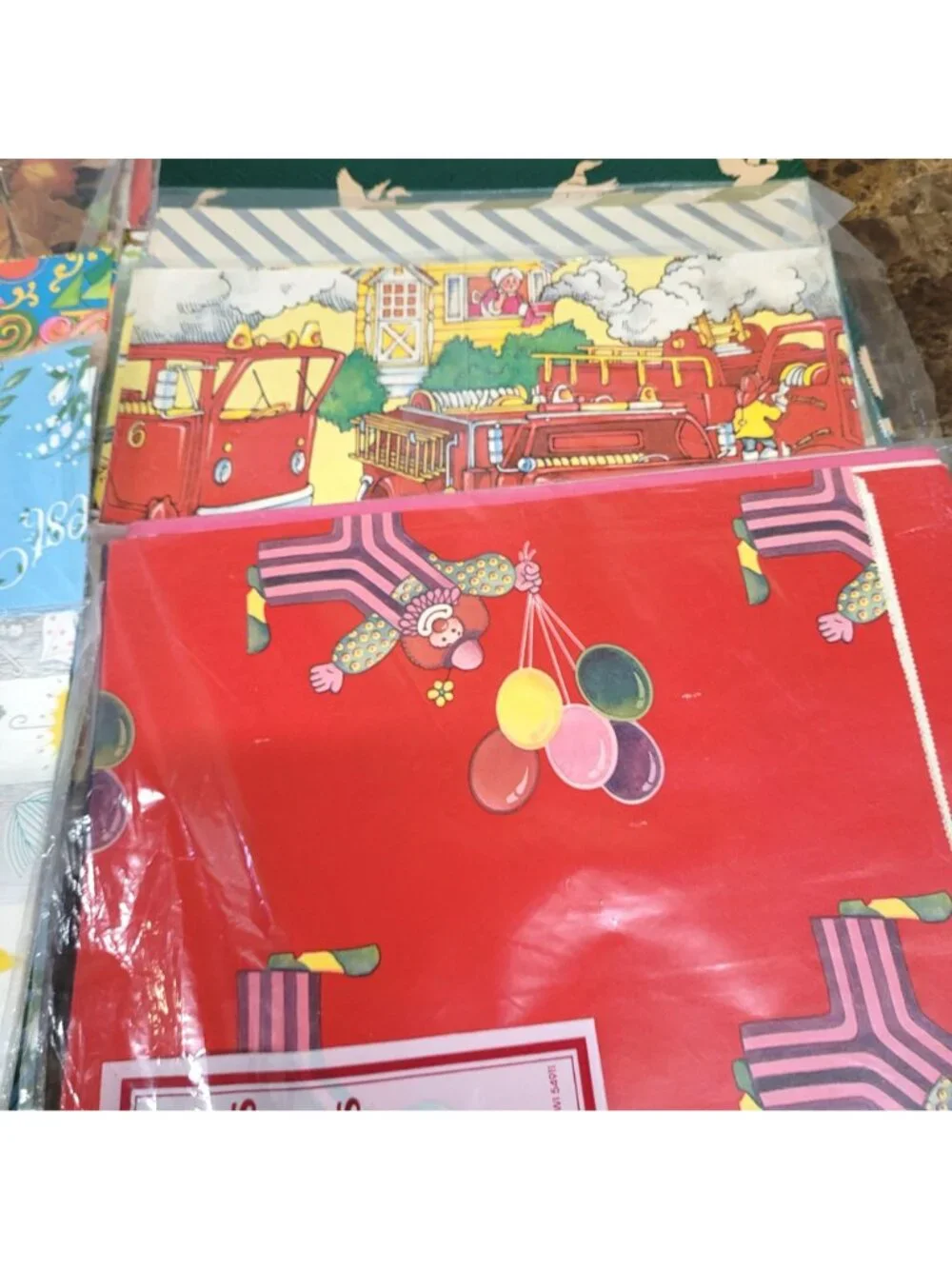 Lot 90+ Single Flat Fold Gift Wrap Scrapbooking Paper Various Theme 1960-1990